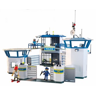 Playmobil politistation med fængsel
