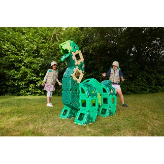 Polydron byggeklodser Dinosaur Sæt, 130 dele