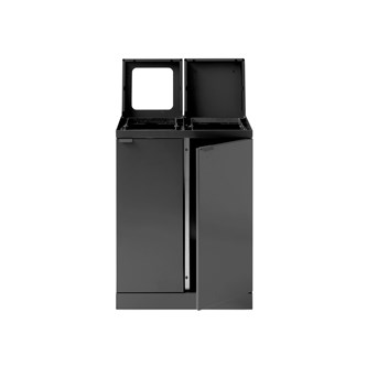 Bica basic 2-rums affaldssortering med og uden låg 2x45 l