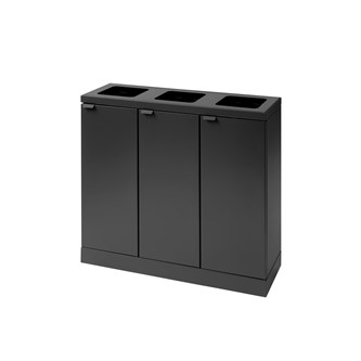 Bica basic 3-rums affaldssortering uden låg 3x45 l