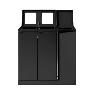 Bica advanced 3-rums affaldssortering med og uden låg 3x65 l