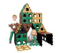 Polydron byggeklodser XL i naturfarver 36 dele
