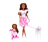 Steffi Love dukke med Evi og hunde