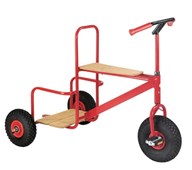 Rose stor trehjulet ladcykel med brede dæk