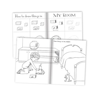 Lær at tegne enkle former, bog