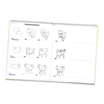 Lær at tegne dinosaurer, bog