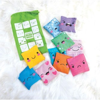 Ærteposer forskellige følelser 10 stk.