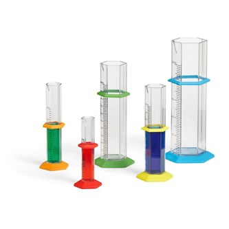 Graderede målecylindre 5 stk.