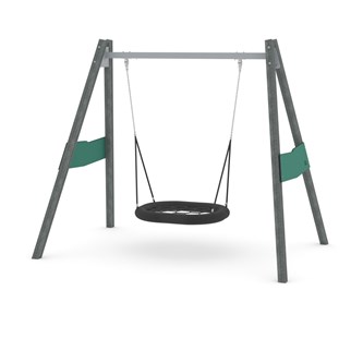 RECYCLED høj gyngestativ med fugleredesæde RC0543