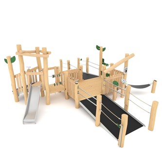 ROBINIA kombinationsleg med 2 ramper RB1209