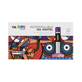 Carioca Plus oliepastelkridt 12 stk.