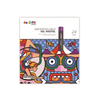 Carioca Plus oliepastelkridt 24 stk.