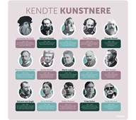 Læringstavle - kendte kunstnere 120x120