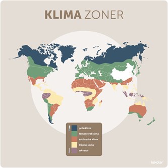 Læringstavle - klimazoner 120x120