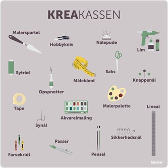 Læringstavle - kreakassen 120x120