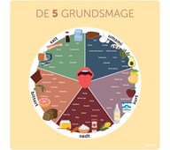 Læringstavle - de 5 grundsmage 120x120