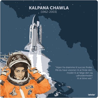 Læringstavle - Kalpana Chawla fysik 120x120