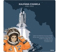 Læringstavle - Kalpana Chawla fysik 120x120