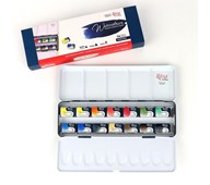 Rosa Gallery akvarelmaling i metalæske