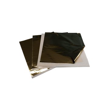 Slagmetal guld 140x140 mm