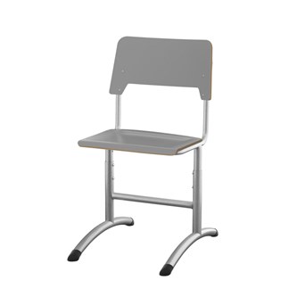 Como stol FSC justerbar stor sæde sølv stel