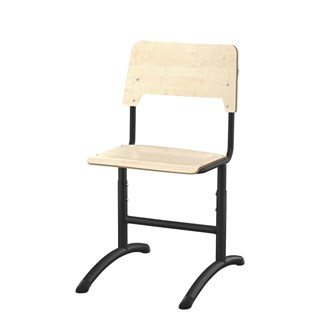 Como stol FSC justerbar stor sæde sort stel