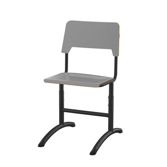 Como stol FSC justerbar stor sæde sort stel