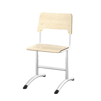 Como stol FSC justerbar stor sæde hvidt stel