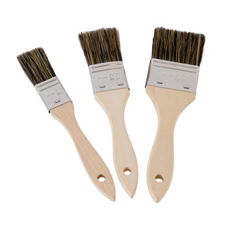 Flade pensler med naturbørste 12 stk.