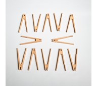 Pincet i træ, 12-pk.
