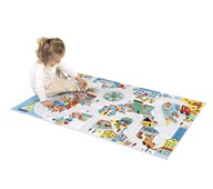 Legetæppe by med biler og huse 43 dele