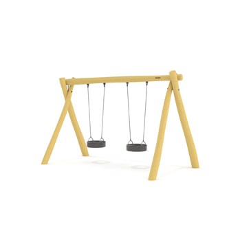 Naturiq gyngestativ med dobbelte dæksæder