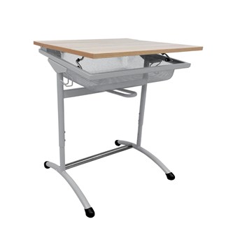 Mandal elevpult mesh HT sølvstel