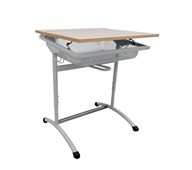 Mandal elevpult mesh HT sølvstel