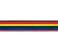 Dekorationsbånd regnbue 15 mm x 20 m