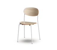 Collab stol FSC 4 ben sh 45 cm sølv stel