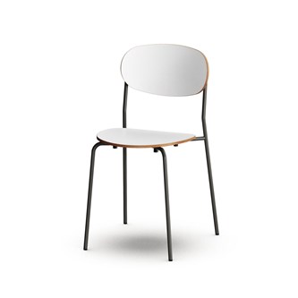 Collab stol FSC 4 ben sh 45 cm sort stel