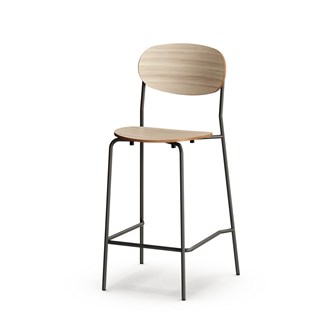 Collab stol FSC sh 63 cm sort stel