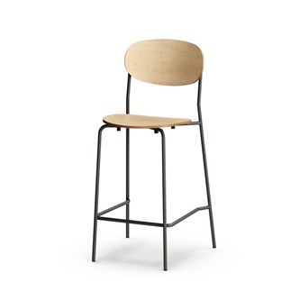 Collab stol FSC sh 63 cm sort stel