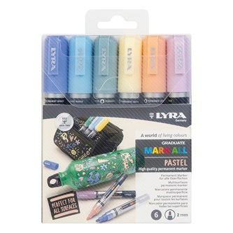 Lyra Graduate mark all 2 mm tuscher 6 stk.