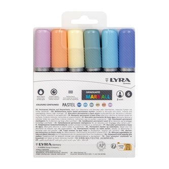 Lyra Graduate mark all 2 mm tuscher 6 stk.