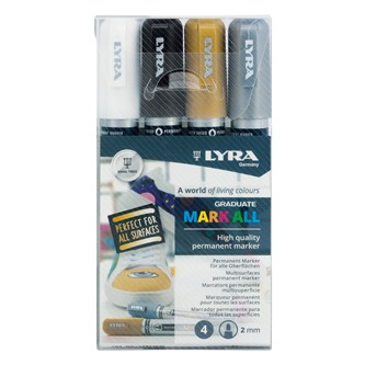 Lyra Graduate mark all 2 mm tuscher 4 stk.