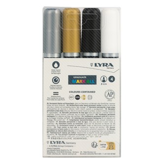 Lyra Graduate mark all 2 mm tuscher 4 stk.