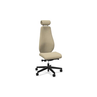 Bjarg ERT kontorstol høj ryg med nakkestøtte, Remix 3