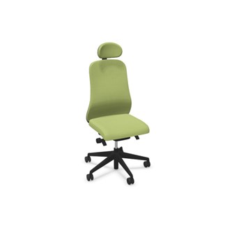 Souly kontorstol sort stel SA2-ST med nakkestøtte Era