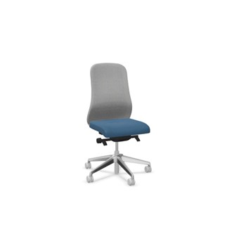Souly Mesh kontorstol lysegråt stel SA2-ST Era