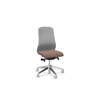 Souly Mesh kontorstol lysegråt stel SA2-ST Era