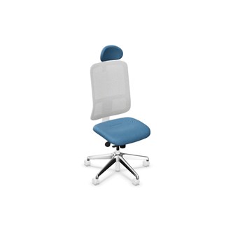Utila Mesh kontorstol lysegråt stel FST med nakkestøtte Era