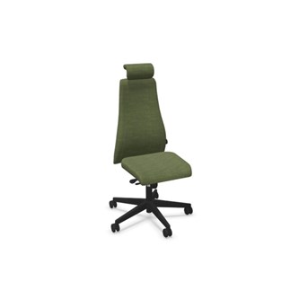 Viden kontorstol sort FST høj ryg med nakkestøtte Remix 3