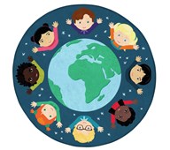 Legetæppe verdens børn Ø100 cm